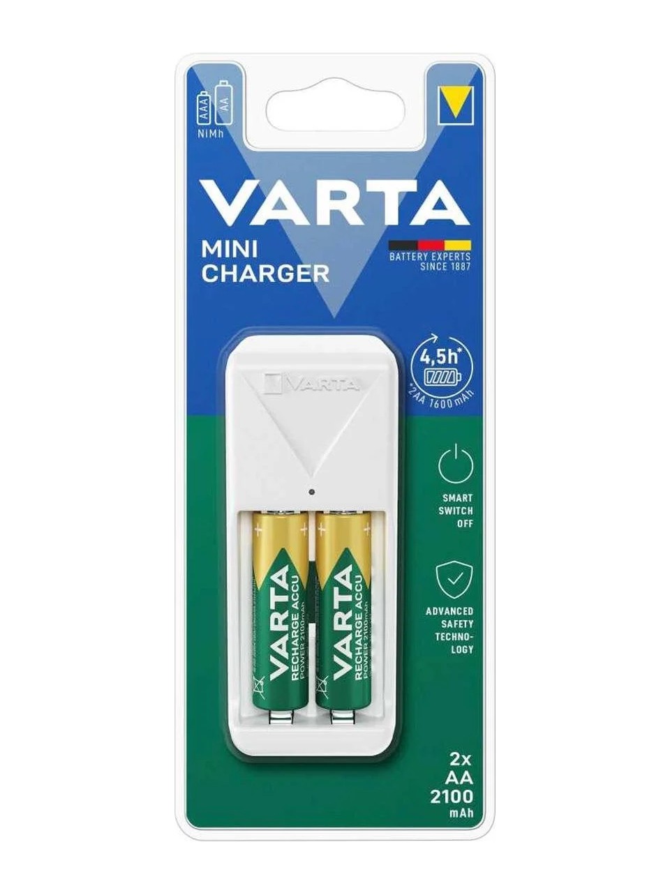 Varta 57656 Mini Şarj Cihazı AA 2x2100mah