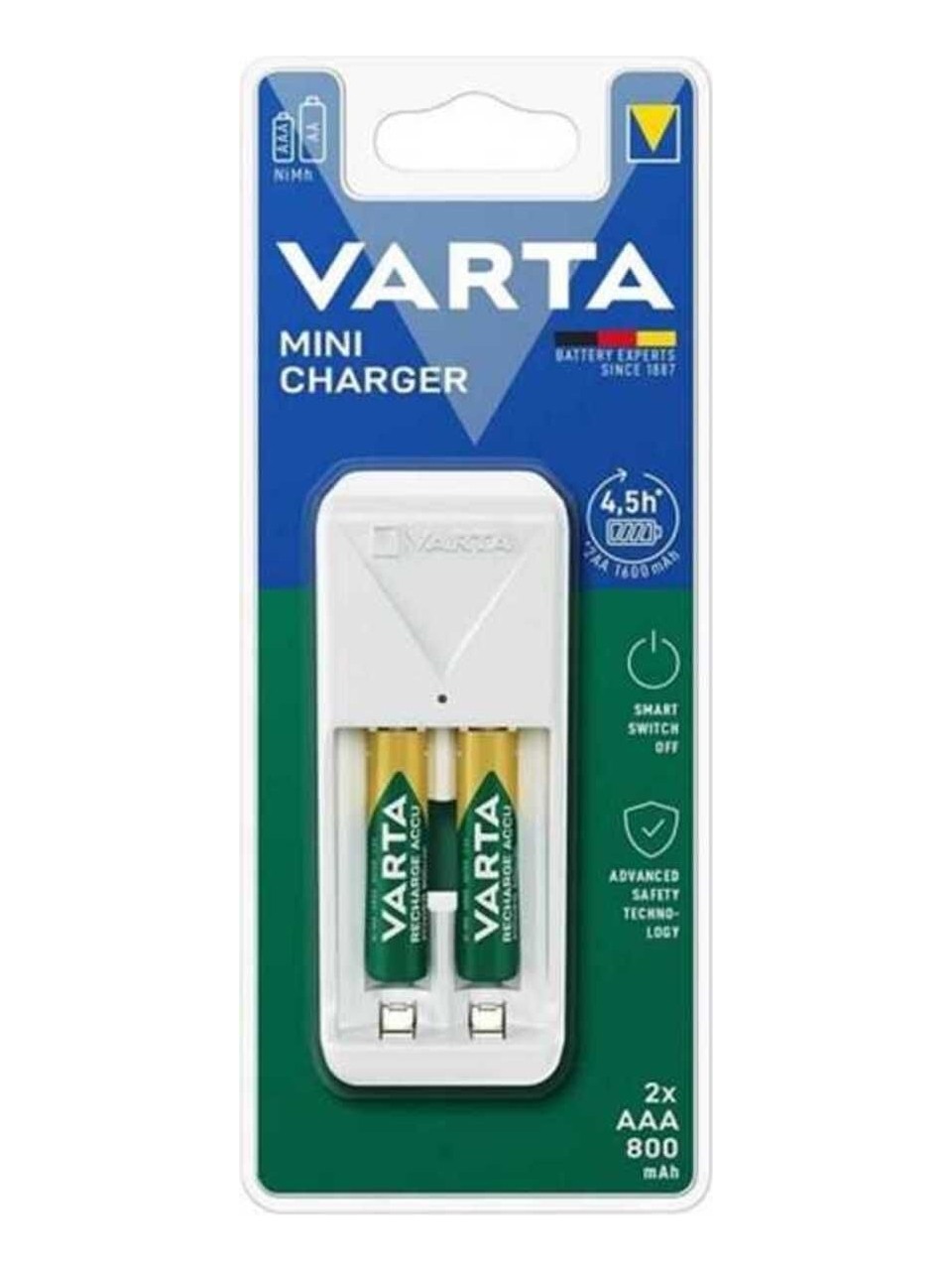 Varta 57656 201 421 2x Aaa 800MAH 56703 Dahil Mini Şarj Cihazı