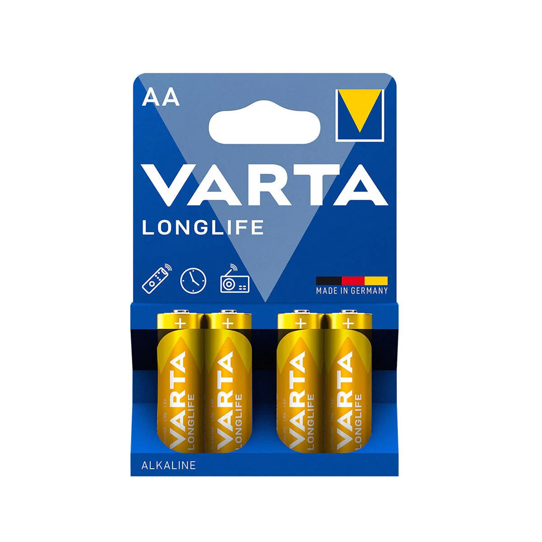 Varta Longlife  Alkaline AA Kalem Pil 4’lü