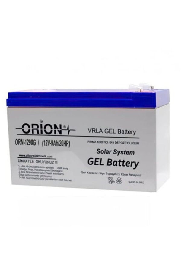 Orion Akü jel Orn 1290 G 12V 9 AH