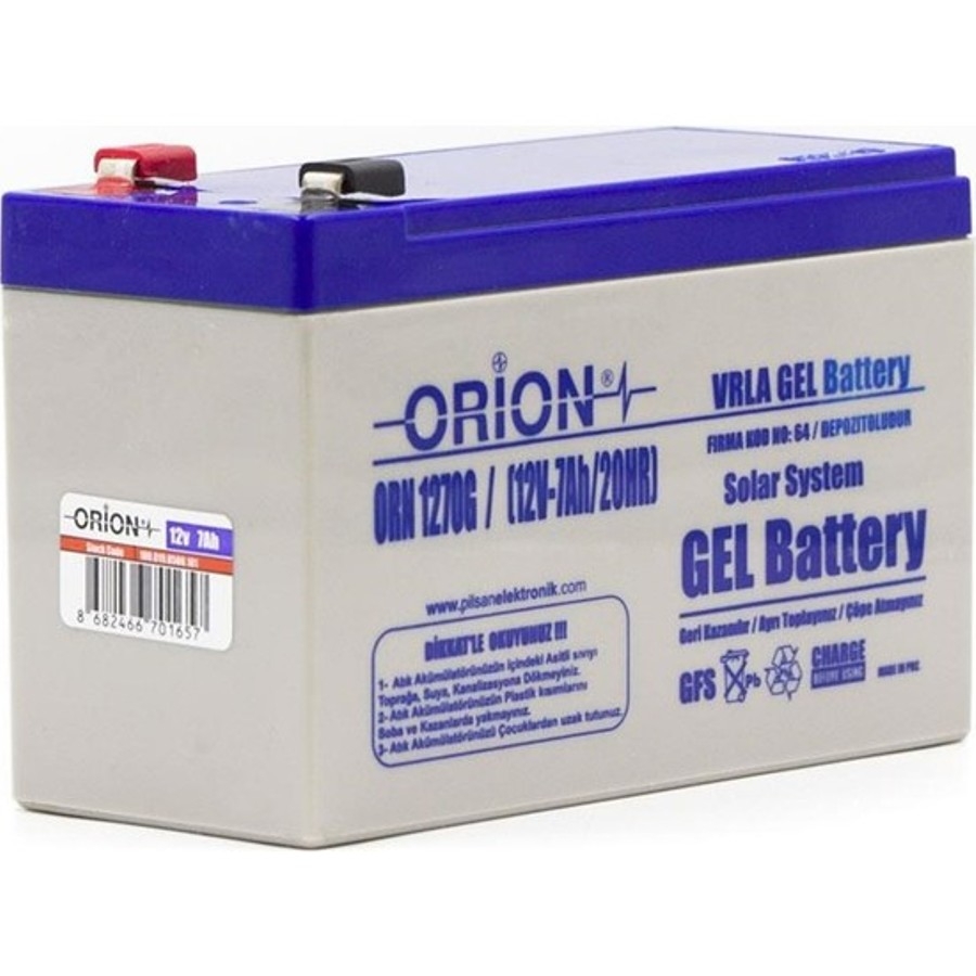 Orion Akü Jel Orn 1270G 12V 7,0 AH