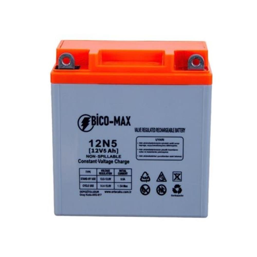 Bicomax 12V 5AH 12N5LBS Motosiklet Aküsü