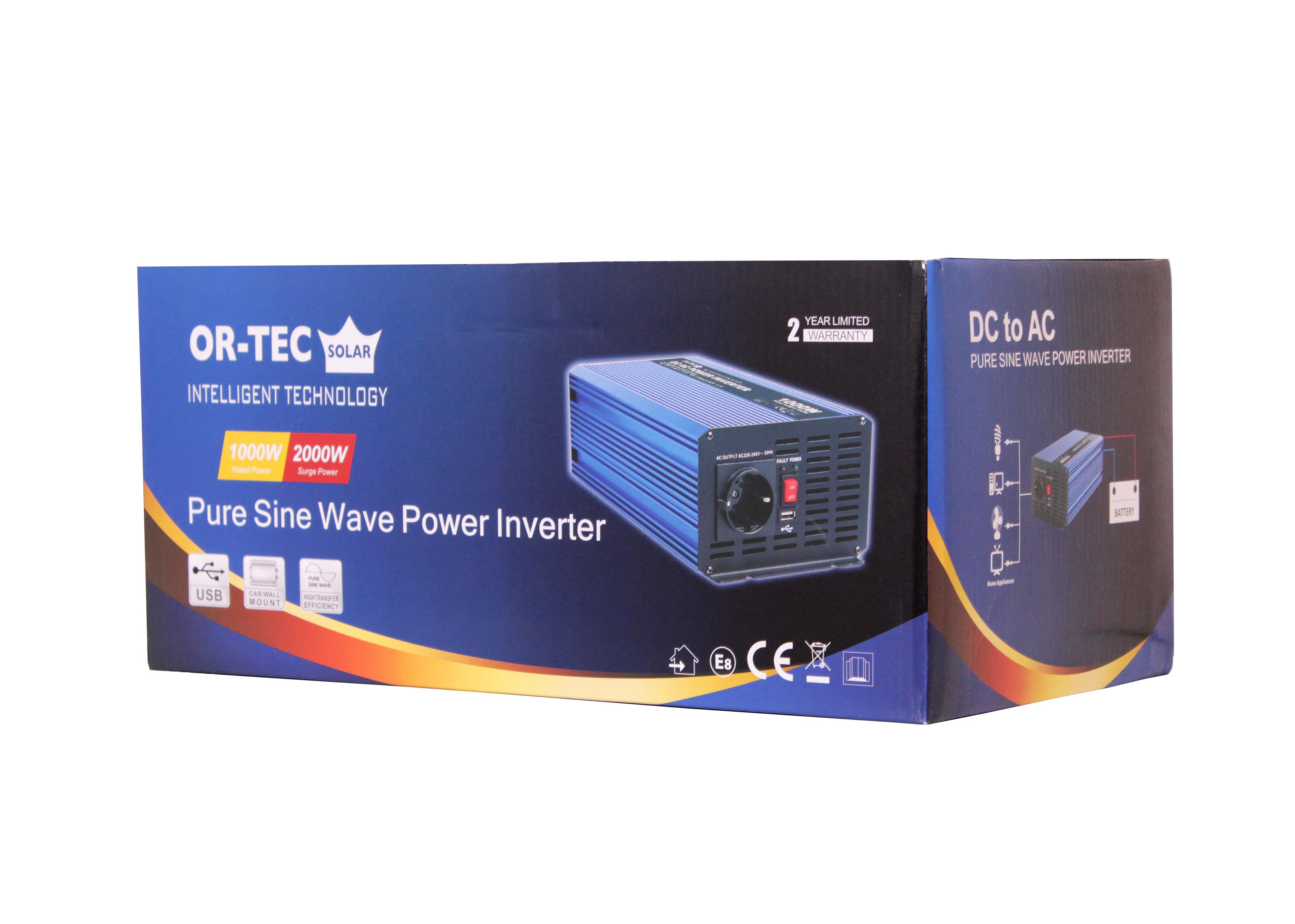 ORTEC SOLAR 12V 1000WATT TAM SİNÜS İNVERTER