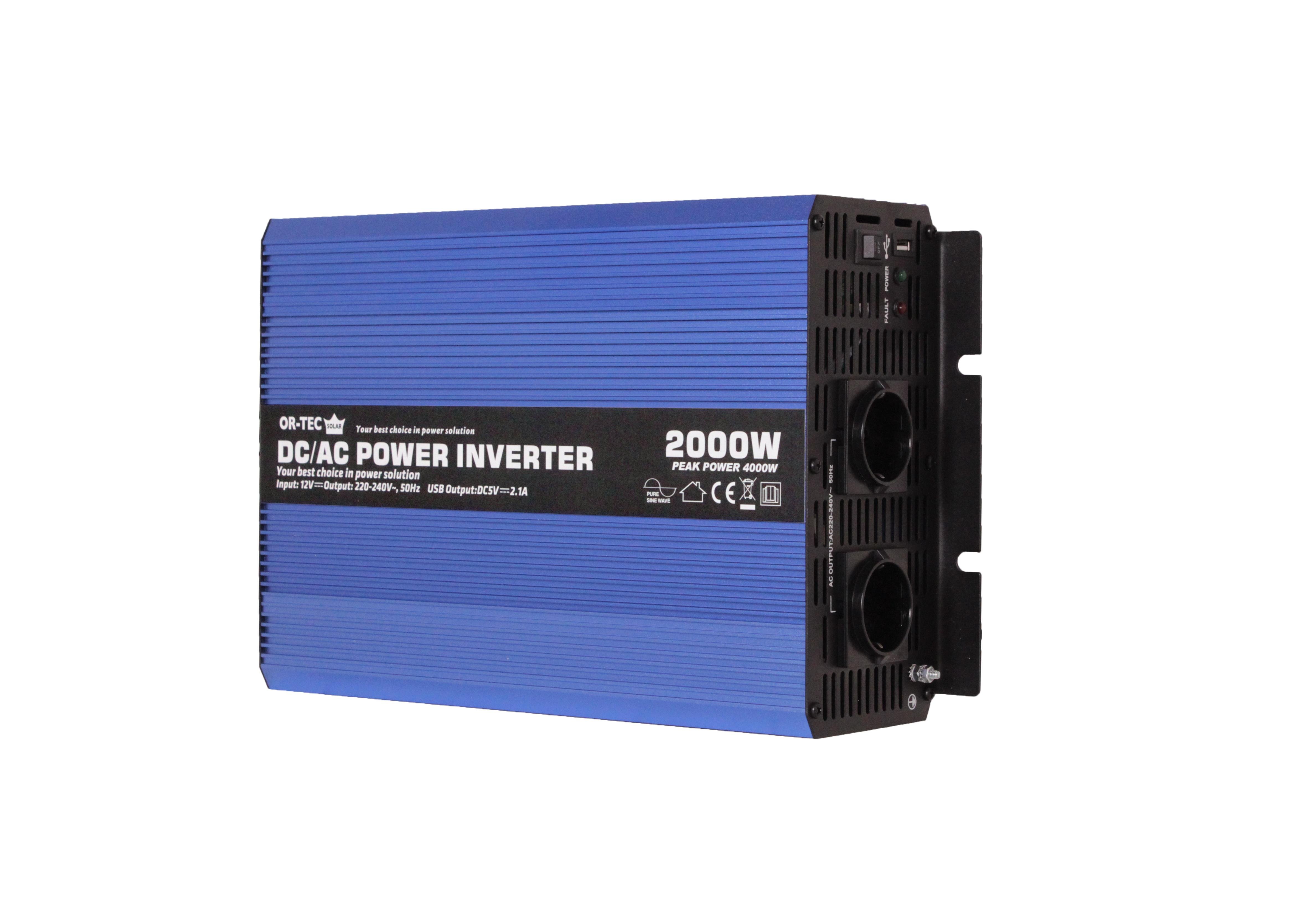 ORTEC SOLAR 12V 2000WATT TAM SİNÜS İNVERTER