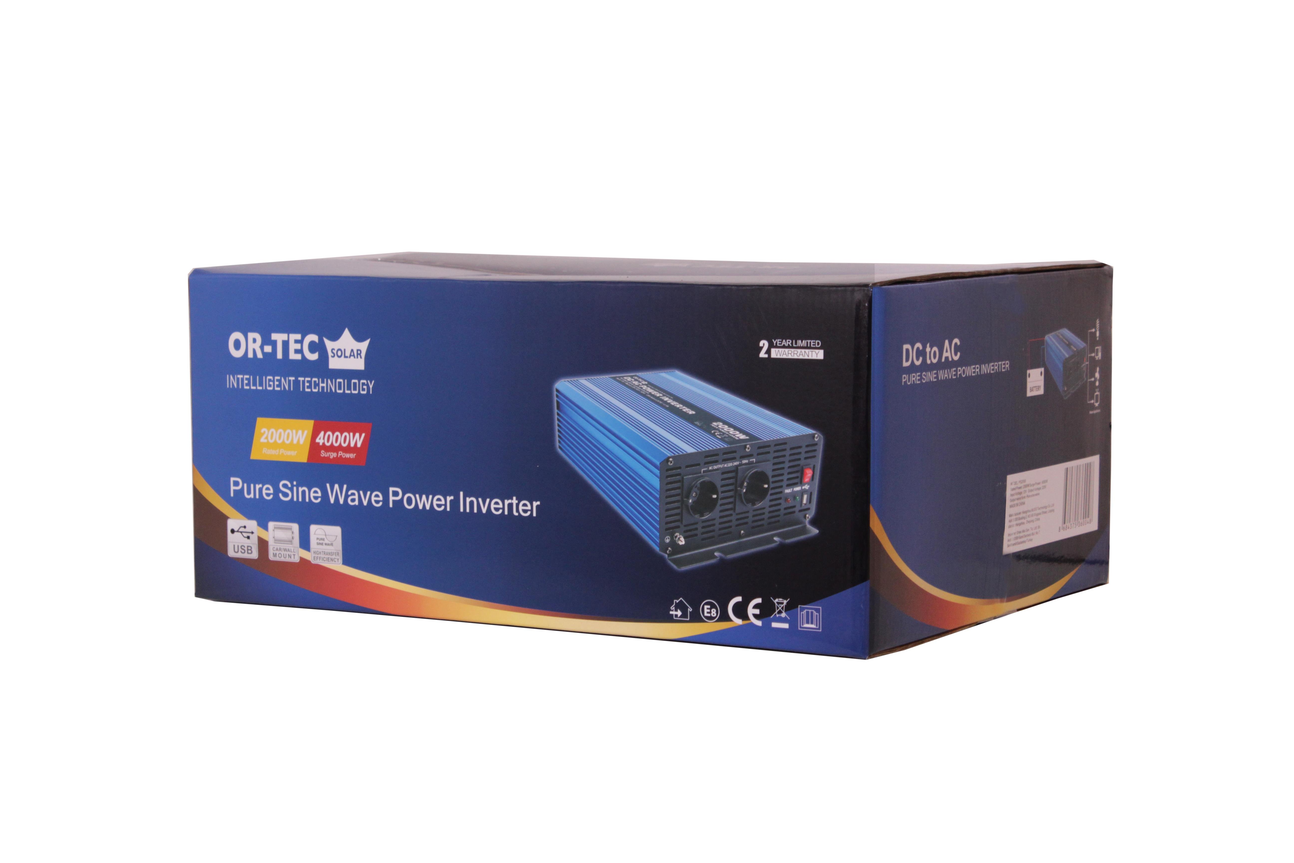 ORTEC SOLAR 12V 2000WATT TAM SİNÜS İNVERTER