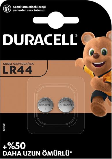 Duracell Özel Alkalin LR44 Düğme Pil 1,5 V