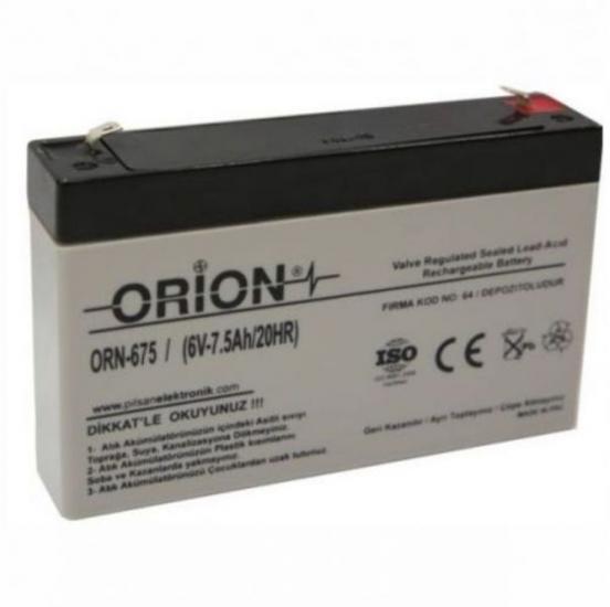 Orion Akü Orn 675 6V 7,5 AH