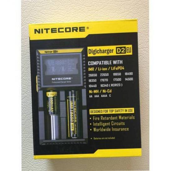 Nitecore D2 Pil Şarj Aleti / Nitecore Li-ion & Lif