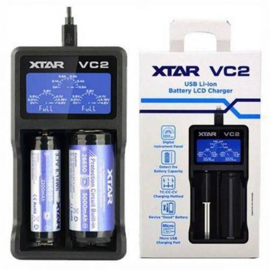 Xtar Vc2 Plus Master Pil Şarj Cihazı Li-ion/Ni-Mh/Ni-Cd