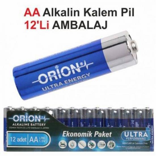 Orion Alkalin Lr03 AAA İnce Kalem Pil / 12Li Ambalaj