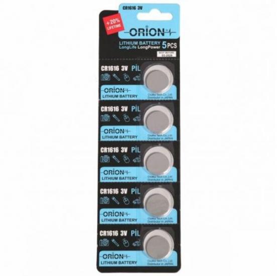 Orion Cr1616 3V Lithium Pil / 5Li Kart