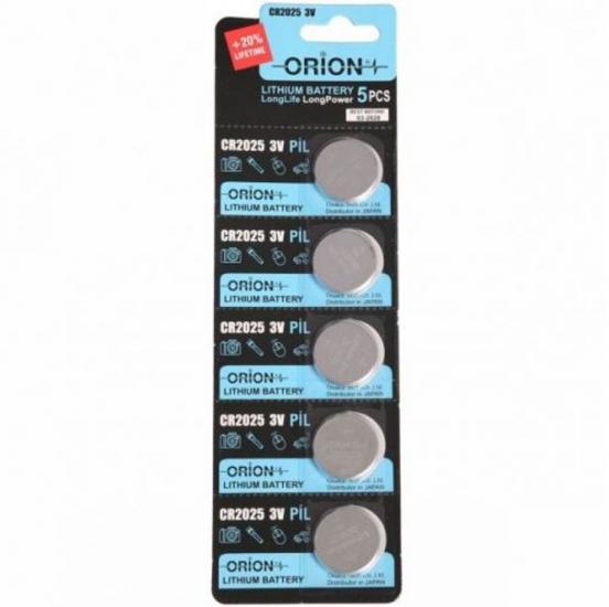 Orion Cr2025 3V Lithium Pil / 5Li Kart
