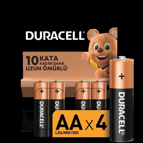 Duracell Alkalin AA Lr6/Mn1500 Kalem Pil 4Lü