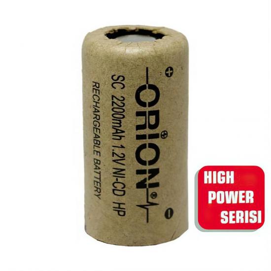 Orion 1.2V Ni-Cd Sc 2200MAH Hıgh Power Şarjlı Punta Pili