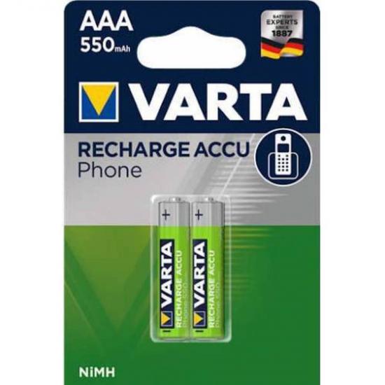 Varta 56663 Endless 550mAh AAA Şarj Edilebilir İnce Kalem Pil 2’li Paket