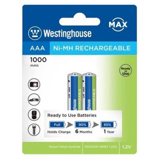 Westinghouse AAA 1000MAH 2Li Blister Ready To Use Nimh Şarjlı Pil