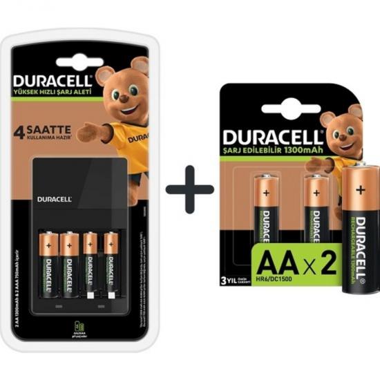Duracell Şarj Cihazı Cef 14 2X1300+750 Pil