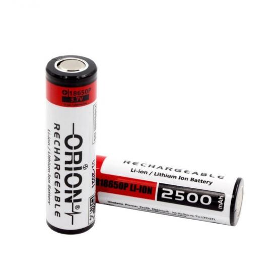 Orion 18650P 3.7V 2500mAh 10C Şarj Edilebilir Li-ion Pil