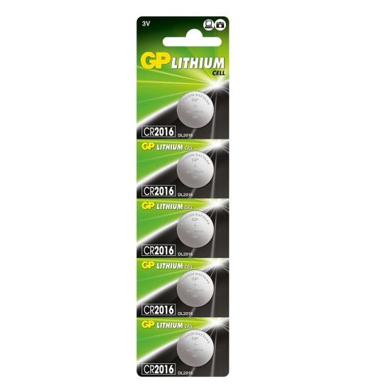 GP CR2016 3V Lityum Pil 5’li Paket