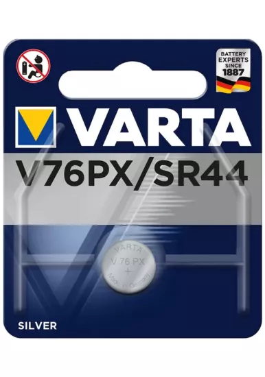 Varta 4075 V76PX/SR44 1.55V Alkalin Pil
