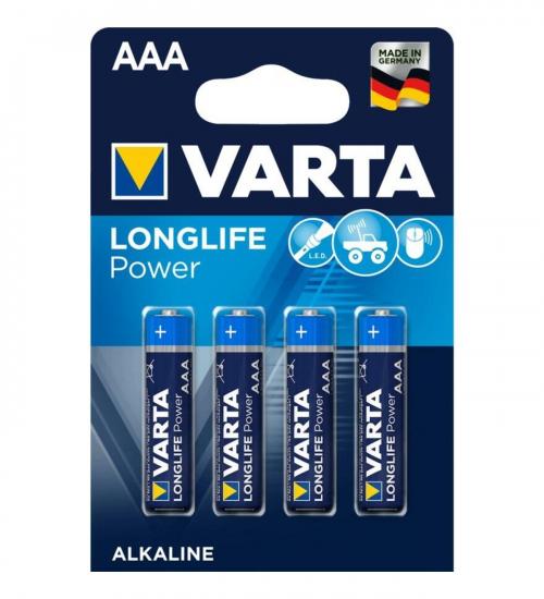 Varta 4903 Longlife Power Alkalin AAA İnce Kalem Pil 4’lü Paket